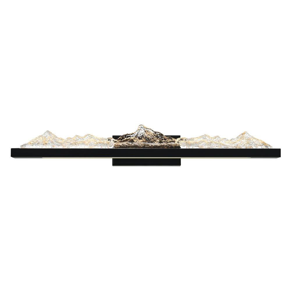 Himalayas Integrated LED Black Vanity Light