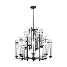 Generation Lighting F2629/8+4AF/BS - Extra Large Chandelier - 12 light