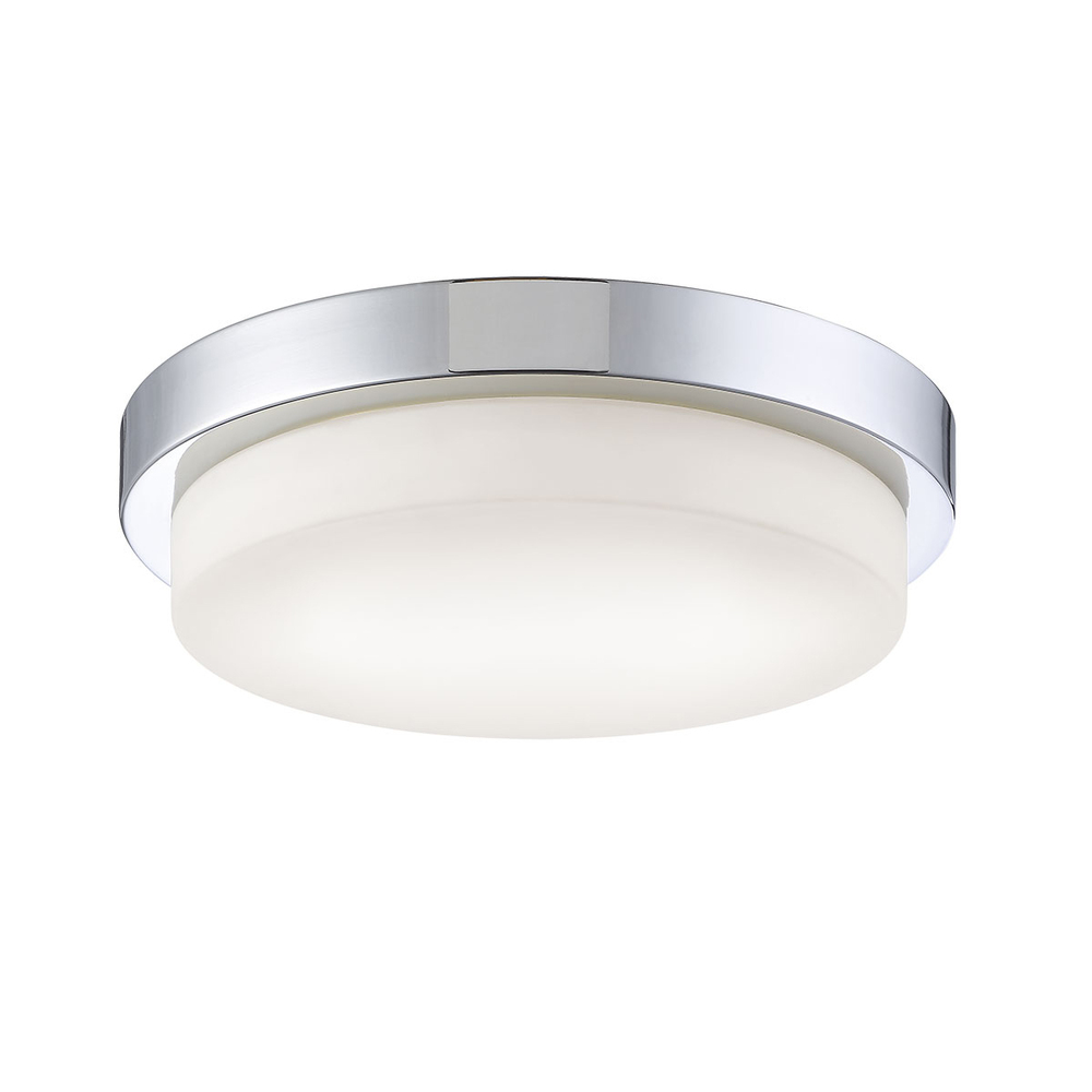 SALBA,LED FLUSHMOUNT,LRG,CHR