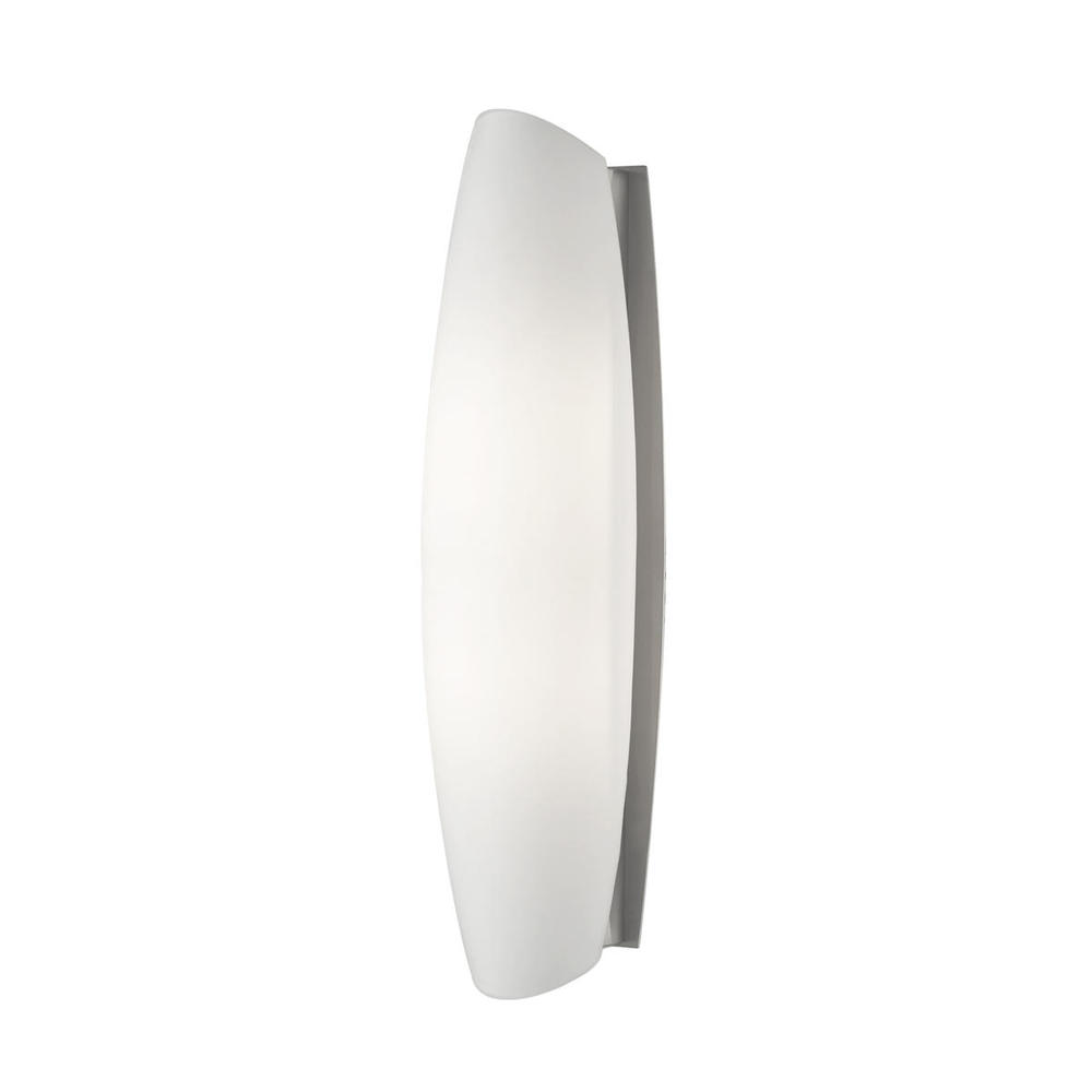 LED Wall Sconce with Catenary Shaped White Opal Glass