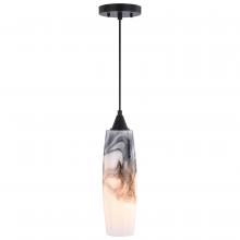 Vaxcel International P0327 - Milano 4.25 in. W Mini Pendant Oil Rubbed Bronze London Fog Glass