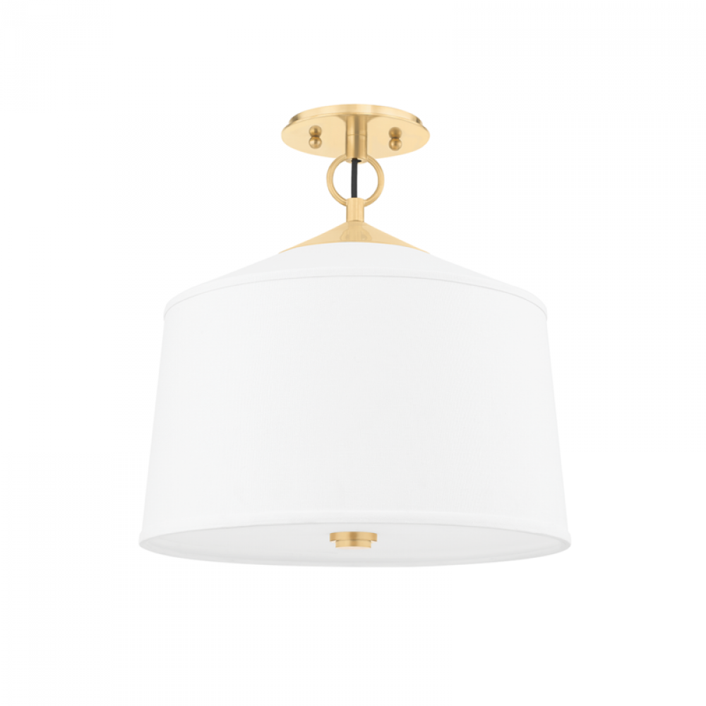 1 LIGHT SEMI FLUSH MOUNT