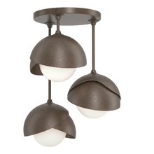  121374-SKT-05-05-GG0711 - Brooklyn 3-Light Double Shade Semi-Flush