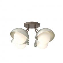 Hubbardton Forge 121375-SKT-05-85-GG0711 - Brooklyn 4-Light Single Shade Semi-Flush