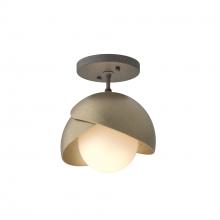 Hubbardton Forge 121377-SKT-20-84-GG0711 - Brooklyn 1-Light Double Shade Semi-Flush