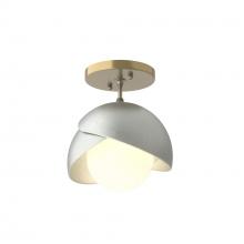 Hubbardton Forge 121377-SKT-86-82-GG0711 - Brooklyn 1-Light Double Shade Semi-Flush