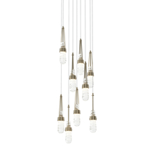  131100-SKT-LONG-84-YJ0434 - Link 9-Light Blown Glass Pendant