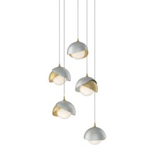 Hubbardton Forge 131125-SKT-LONG-86-82-GG0711 - Brooklyn 5-Light Double Shade Pendant