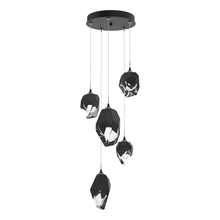 Hubbardton Forge 131139-SKT-STND-10-BP0756 - Chrysalis 5-Light Mixed Crystal Pendant