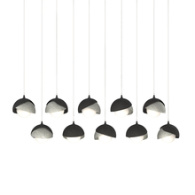 Hubbardton Forge 131205-SKT-LONG-10-85-GG0711 - Brooklyn 10-Light Double Shade Pendant