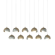 Hubbardton Forge 131205-SKT-LONG-84-82-GG0711 - Brooklyn 10-Light Double Shade Pendant