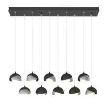 Hubbardton Forge 131205-SKT-STND-10-82-GG0711 - Brooklyn 10-Light Double Shade Pendant