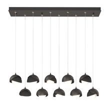 Hubbardton Forge 131205-SKT-STND-14-10-GG0711 - Brooklyn 10-Light Double Shade Pendant