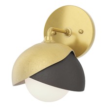 Hubbardton Forge 201374-SKT-86-14-GG0711 - Brooklyn 1-Light Double Shade Bath Sconce