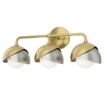 Hubbardton Forge 201375-SKT-86-85-GG0711 - Brooklyn 3-Light Double Shade Bath Sconce