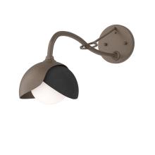 Hubbardton Forge 201377-SKT-05-10-GG0711 - Brooklyn 1-Light Double Shade Long-Arm Sconce