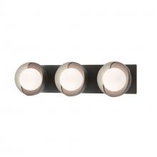 Hubbardton Forge 201378-SKT-14-82-GG0711 - Brooklyn 3-Light Straight Double Shade Bath Sconce