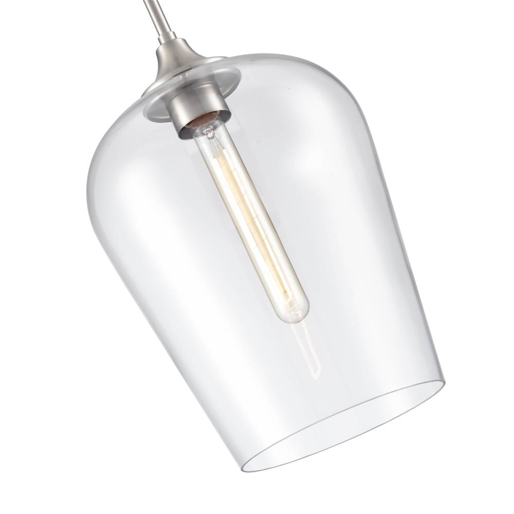 Ashford 1-Light Mini-Pendant light Brushed Nickel