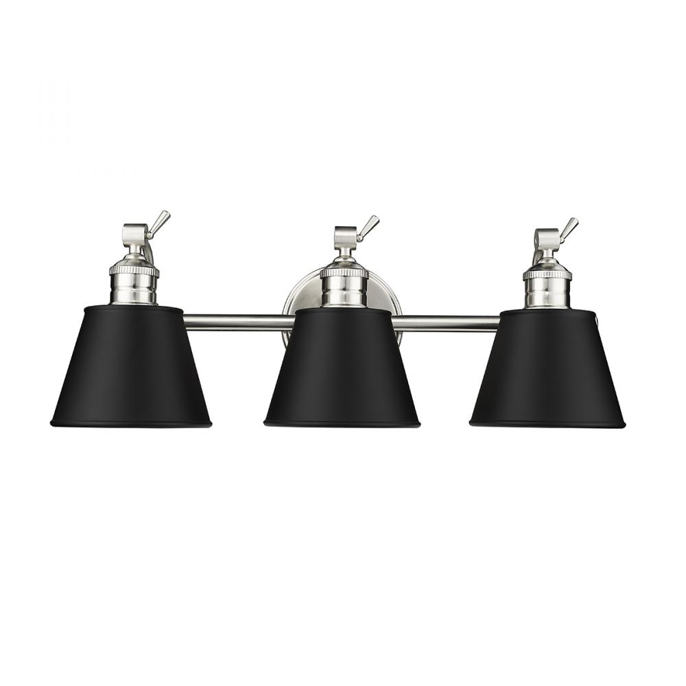 Layne 3-Light Vanity Brushed Nickel