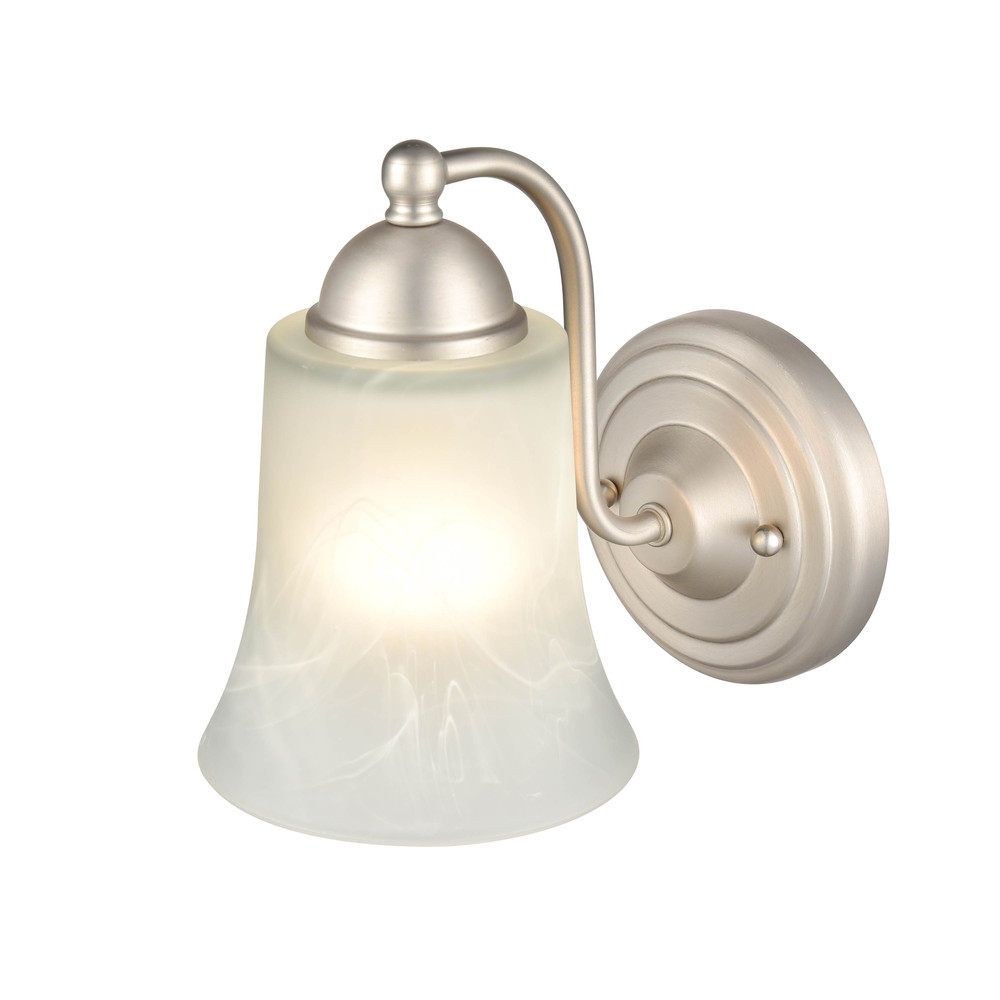 1-Light Wall Sconce Satin Nickel