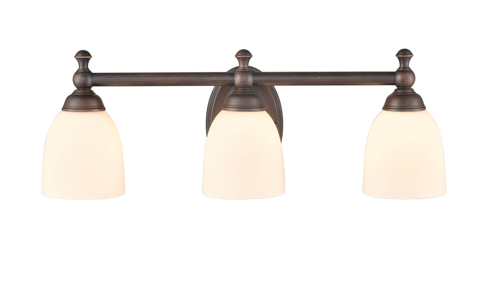 3-Light Vanity Rubbed Bronze