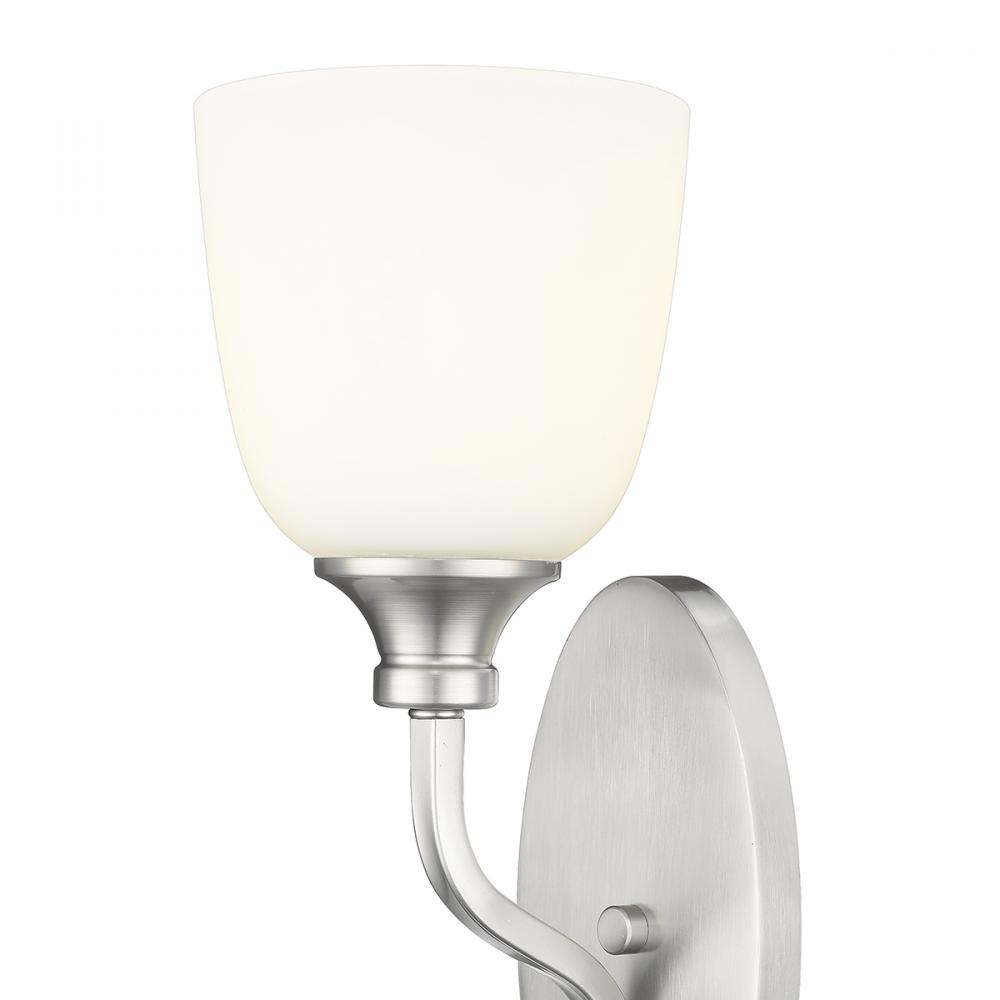 Alberta 1-Light Wall Sconce Brushed Nickel