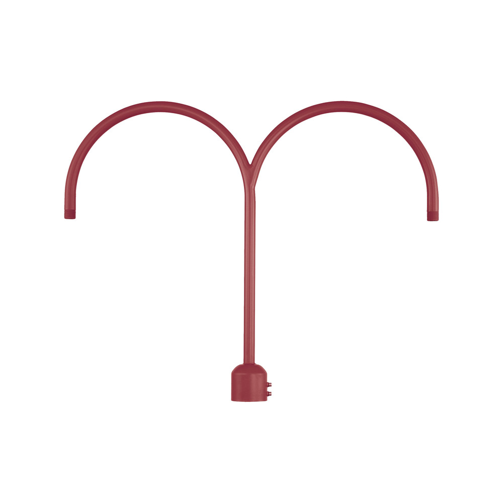 R Series Two Light Post Adapter Satin Red