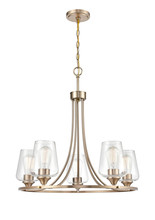 Millennium 9725-MG - Ashford 5-Light Chandelier Ceiling Light Modern Gold