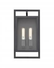 Millennium 270002-TBK - Agatha 2-Light Outdoor Wall Sconce Textured Black