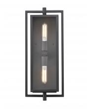 Millennium 250002-TBK - Rankin 2-Light Outdoor Wall Sconce Textured Black