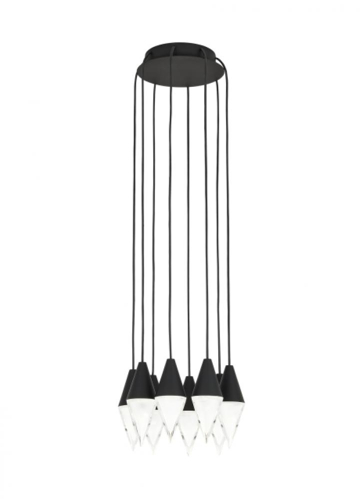 Turret 8 Light Chandelier