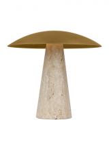 Visual Comfort & Co. Modern Collection SLTB34327NB/NT - Aegis Medium Travertine Table Lamp