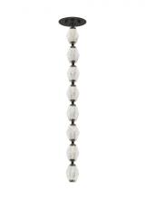 Visual Comfort & Co. Modern Collection 700CLR24BZ-LED930R - Sean Lavin Collier 1-light dimmable LED pendant with dark bronze finish and crystal shade