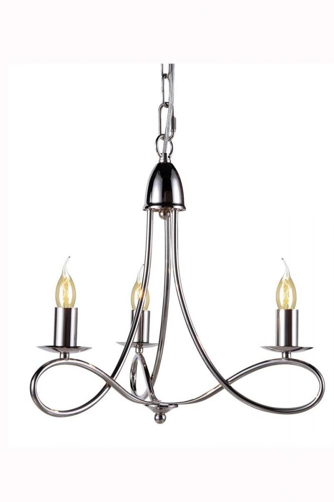 Lyndon 3 light polished Nickel Pendant