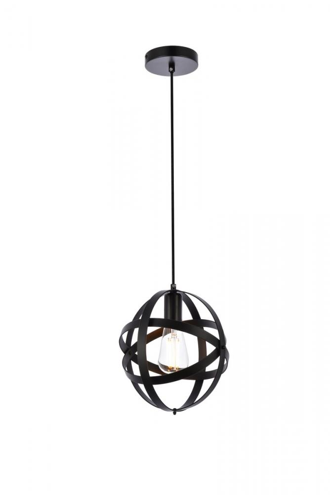 Celeste 1 light black pendant