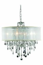 Elegant 2016D24C+SH/SS - St. Francis 6 light Chrome Chandelier