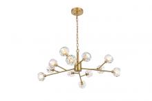 Elegant 3509D35G - Graham 12 Light Pendant in Gold