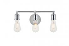 Elegant LD4028W16C - Serif 3 light chrome Wall Sconce