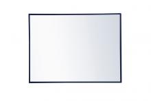 Elegant MR4071BL - Metal frame rectangle mirror 24x 32 inch in Blue