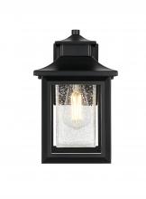 Elegant OD348W12BK - Judson 7 inch Outdoor Pendant in Black