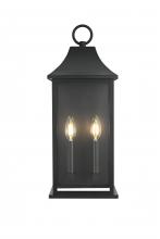 Elegant OD503W21BK - Shepard 8 inch Outdoor Wall Sconce in Black