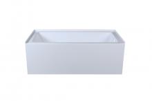 Elegant BT201-R3060GW - Alcove soaking bathtub 30x60 inch right drain in glossy white