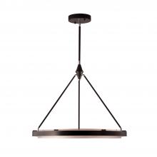 Alora Lighting PD302732CBSS-UNV-010 - Duo 32-in Classic Black/Silver Shimmer LED Pendant