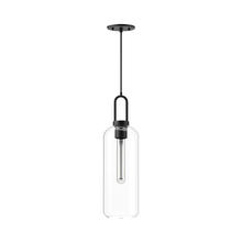 Alora Lighting PD401606MBCL - Soji 6-in Clear Glass/Matte Black 1 Light Pendant