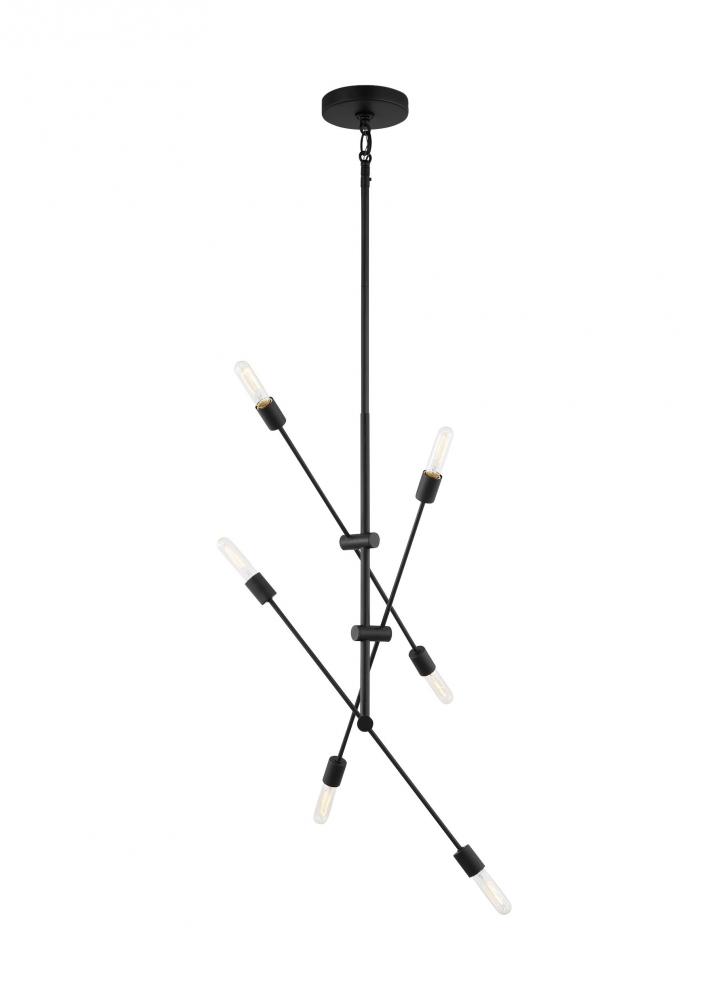 Axis Six Light Large Chandelier