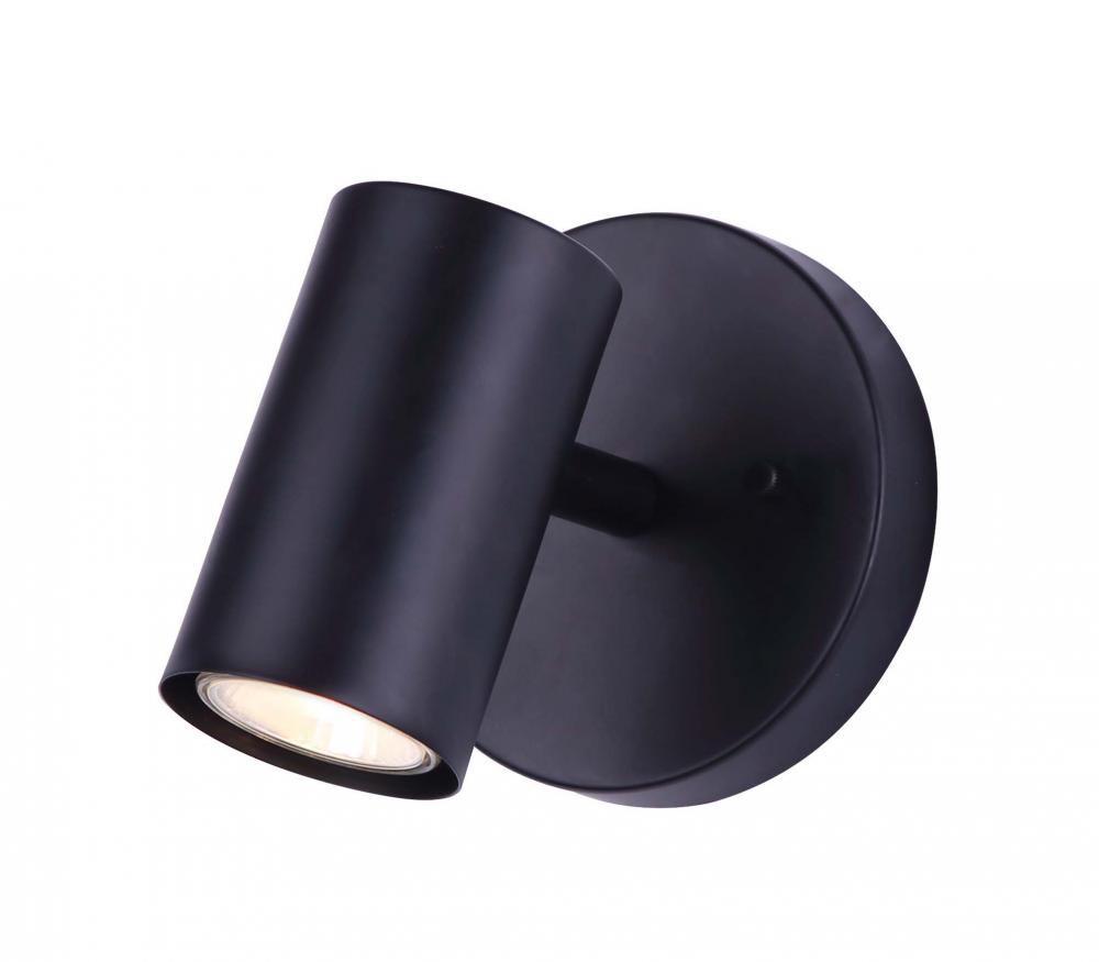 Marena 1 Light Track Lighting, Black Finish