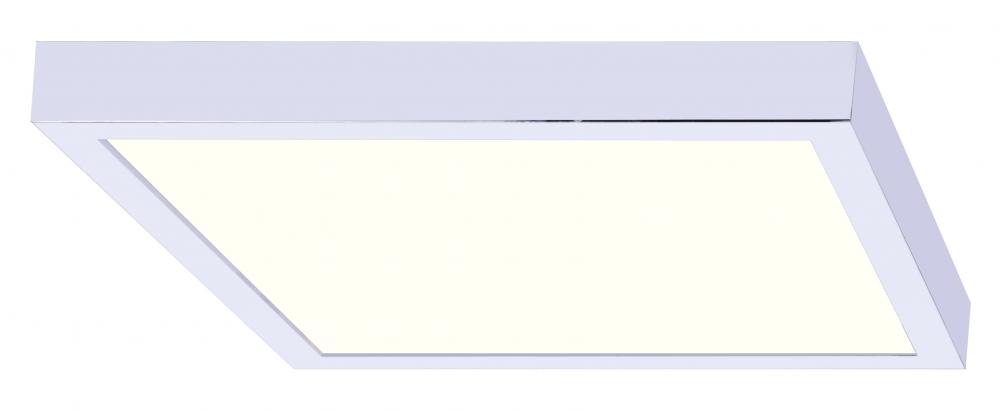 LED Square Disk, DL-11C-22SC-CH-C, 11inch CH Color, 22W Dimmable, 3000K, 1540 Lumen, Surface Mounted