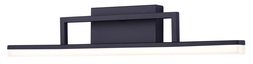 Caysen LED Integrated Vanity Light, Black Finish