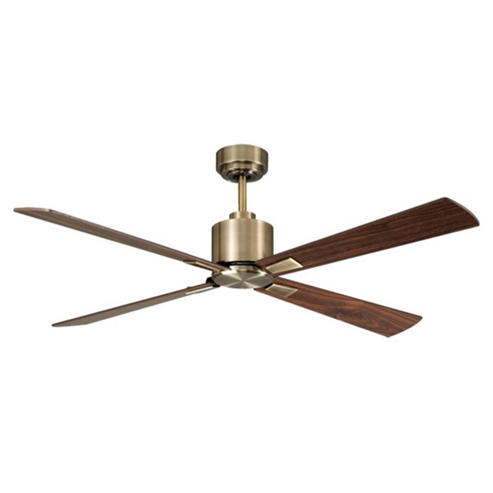 Lucci Air Climate Antique Brass and Walnut 52-inch DC Ceiling Fan