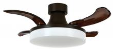 Beacon Lighting America 21066601 - Fanaway Orbit 36-inch Oil Rubbed Bronze and Dark Koa Ceiling Fan with Light